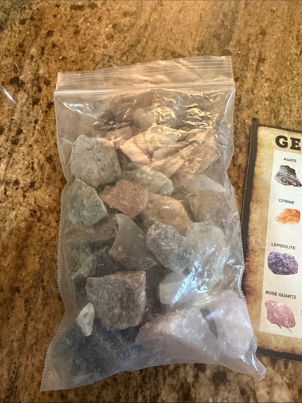 Gemstone Collection Display Card – Multicolor Rock Guide - Picture 2 of 3
